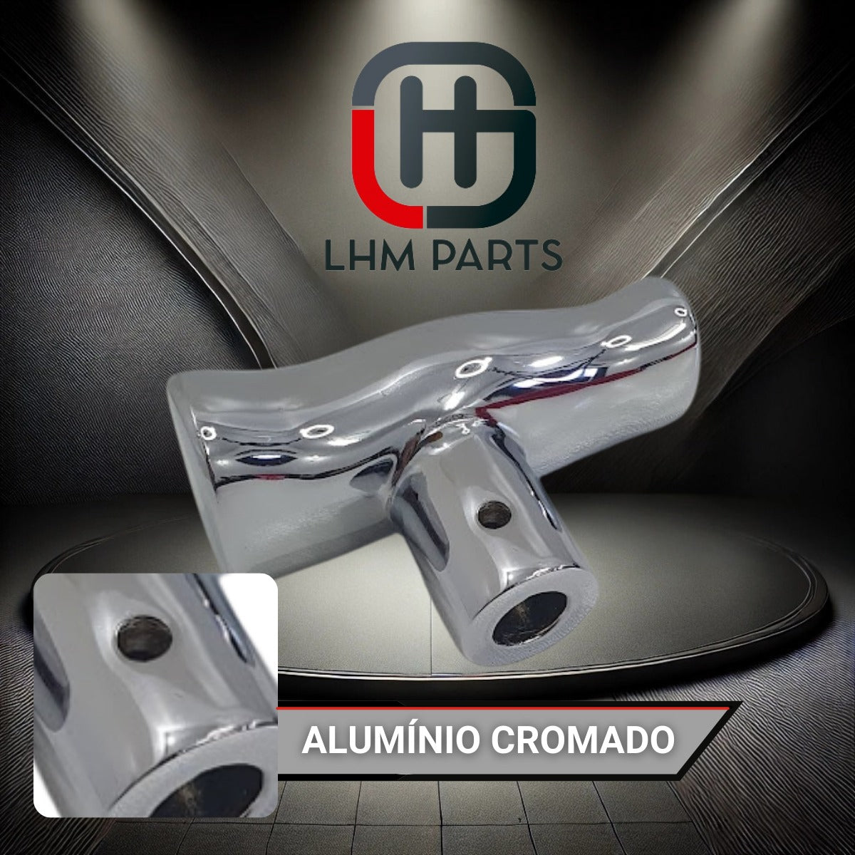 Manopla Tipo T Automotiva Universal Para Câmbio Tuning Top