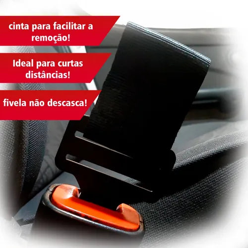 Par Cinta E Lingueta Fivela Engate Cinto Segurança Tira Bip