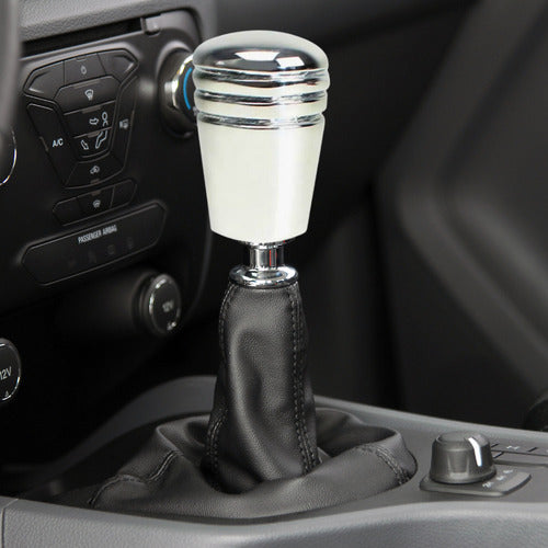 Manopla De Câmbio Esportiva Racing Prata Automotiva Universa