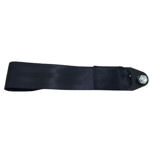 Tow Strap Hook Cinta Reboque Engate Parafusado - Preto
