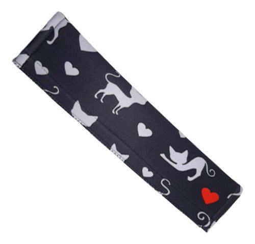 Protetor Cinto Segurança Adulto E Infantil Gato Branco