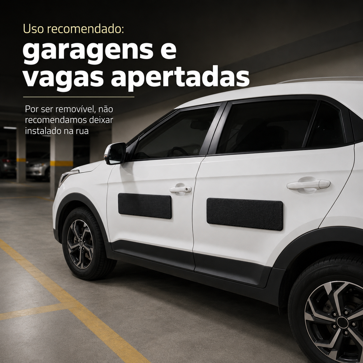 Protetor De Porta Para Carro em Garagem Apertada Com Imã Magnético - Kit Com 4 Peças