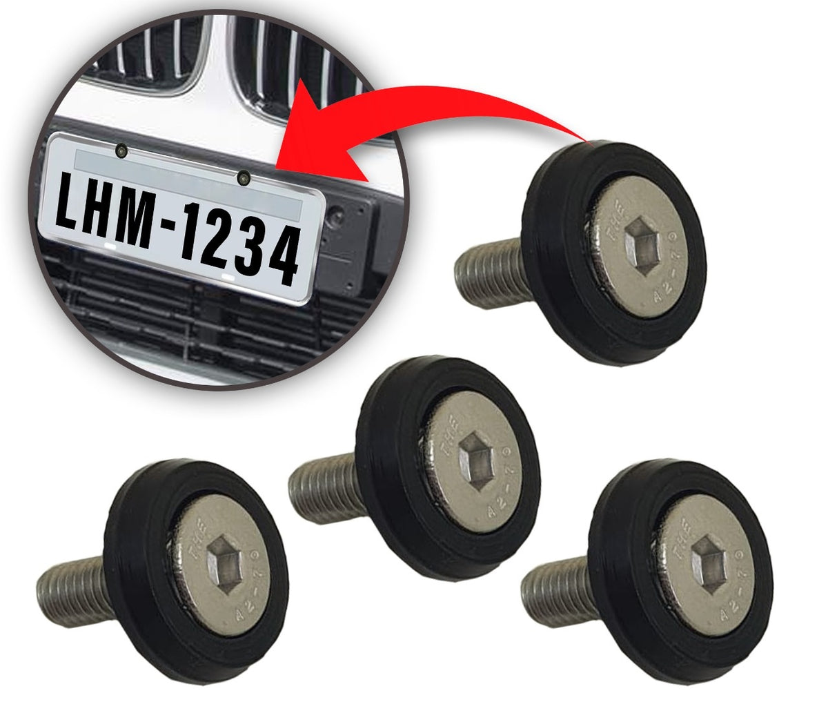 PARAFUSO DE PLACA ALUMÍNIO M6