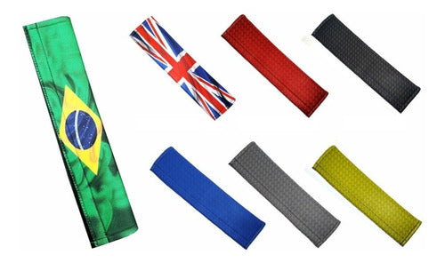 Protetor Cinto Segurança Adulto E Infantil Em Neoprene Cor Amarelo