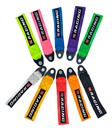 Tow Strap Hook Cinta Reboque Engate Parafusado - Rosa