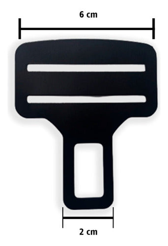 Lingueta Fecho Fivela Engate Cinto Segurança Anti Tira Bipe