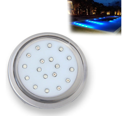 Luminária Piscina Led Branco 990 Lúmens 3000k 9w Iluctron