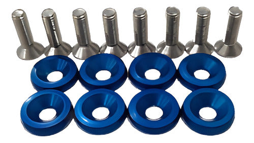 Parafusos Kit Fender Washers 8 Peças E Placa Carro / Moto M6