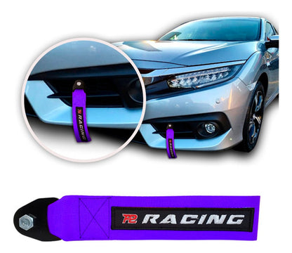 Kit Tow Strap+trava Parachoque+tampa Valvula+parafuso - Roxo