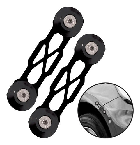 Trava De Para-choque Chapa Preto - Preto (decorativa)
