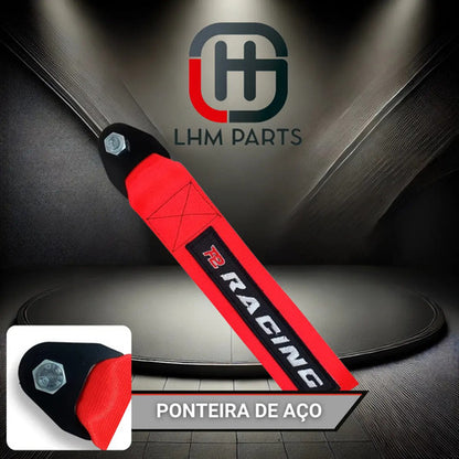 Tow Strap Hook Cinta Reboque Engate Parafusado - Vermelho
