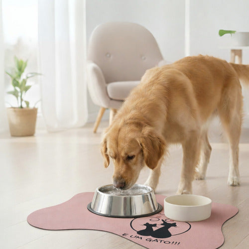 Tapete Comedouro Pet Americano Para Tigelas Cachorro Gato