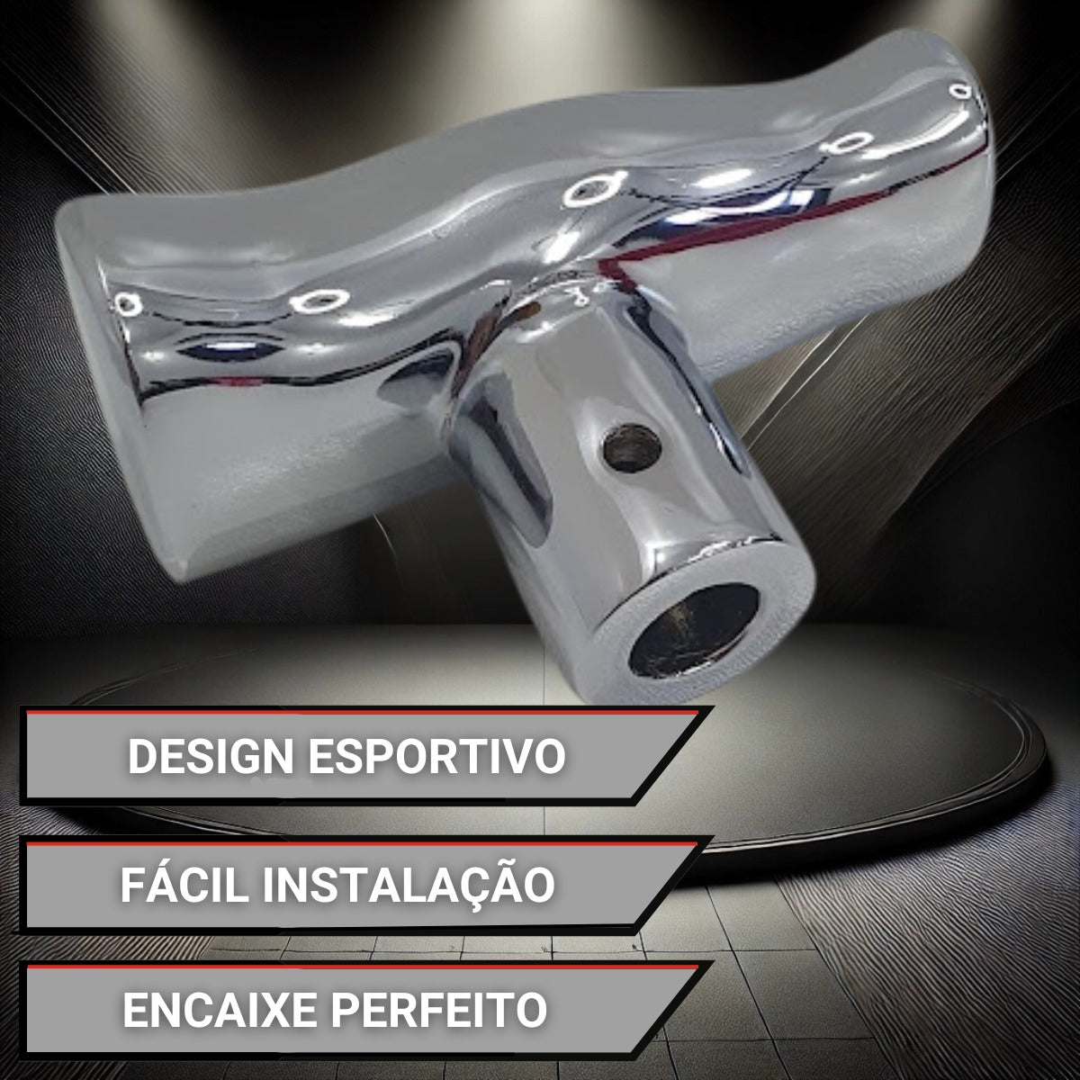 Manopla Tipo T Automotiva Universal Para Câmbio Tuning Top