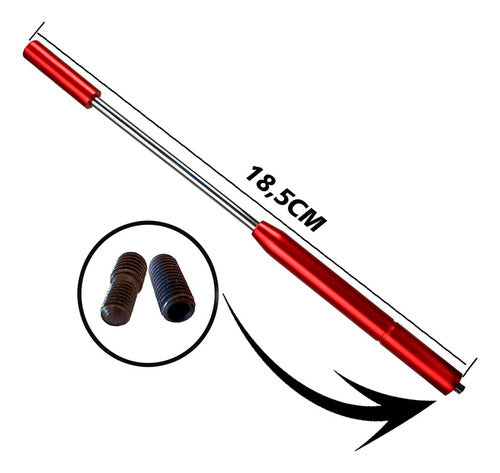 Antena De Teto P/ Carro Universal Haste Alumínio Anodizado