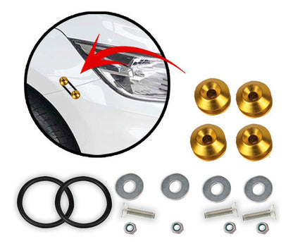 Kit Tow Strap+trava Parachoque+tampa Valvula+parafuso - Amar