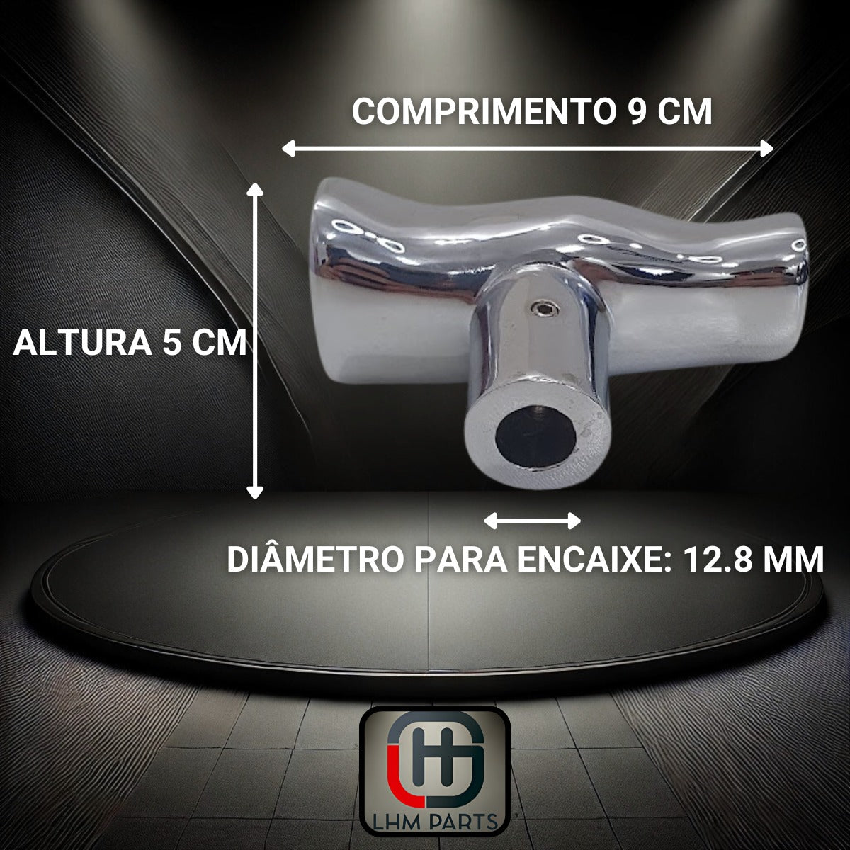 Manopla Tipo T Automotiva Universal Para Câmbio Tuning Top