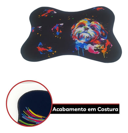 Tapete Comedouro Pet Antiderrapante Americano Cachorro Gato