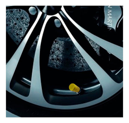 Tampa De Valvula Pneu Carro Redonda (kit 4pçs) Bico - 2,5cm