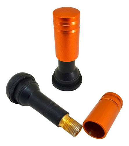 Tampa De Valvula Pneu Carro Redonda (kit 4pçs) Bico - 2,5cm