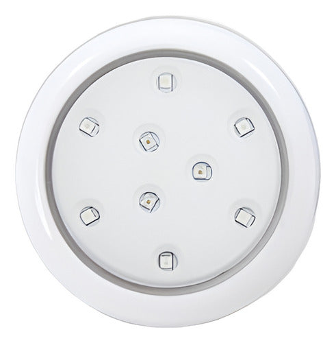 Luminária De Piscina 12v 9w 80mm Cp.rosca Br Rgb