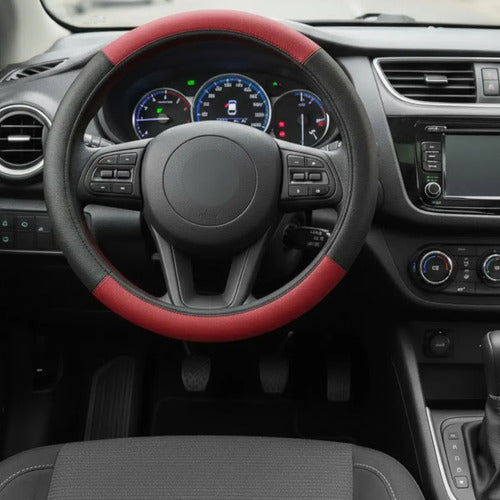 Capa De Volante Em Courvin Couro Esportivo P/carro Universal