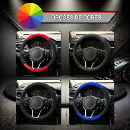 Capa De Volante Esportiva Ventilada P/ Carro 38cm Costurada