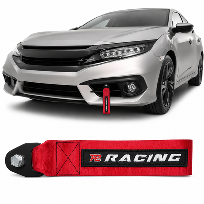Tow Strap Hook Cinta de Reboque Decorativa Com Engate Parafusado - Várias Cores - P2 Racing