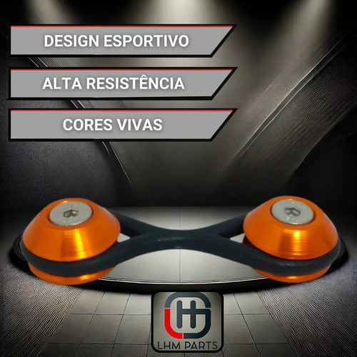 Trava De Para-choque Decorativa - Anilha Decoração Laranja