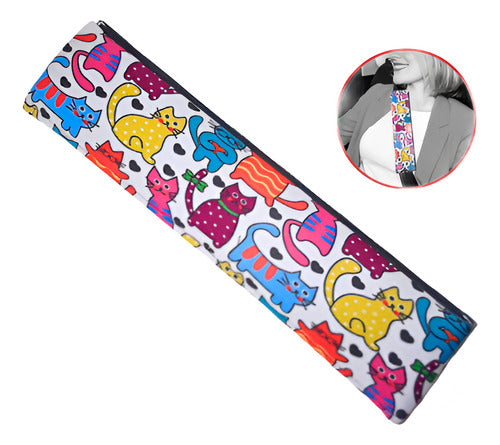 Protetor Cinto Segurança Adulto E Infantil/gato Colorido