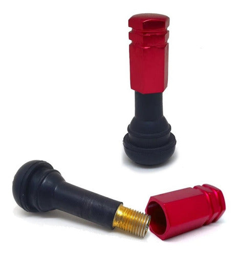 Tampa Válvula Pneu Carro Sextavada Grande - 4pc Várias Cores