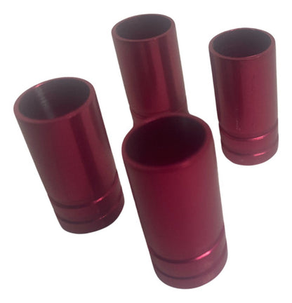 Tampa De Valvula Pneu Carro Redonda (kit 4pçs) Bico - 2,5cm