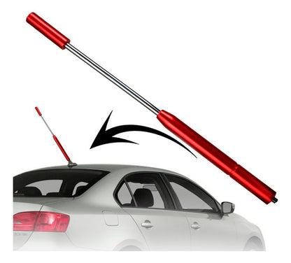 Antena De Teto P/ Carro Universal Haste Alumínio Anodizado