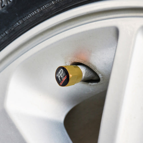 Tampa Bico Valvula Antifurto Pneu Com Chave P2 Racing