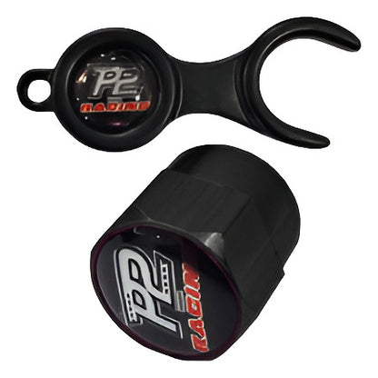 Tampa Bico Valvula Antifurto Pneu Com Chave P2 Racing