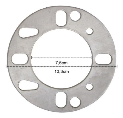 Alargador Espaçador De Rodas Universal 6mm - 4 Unidades