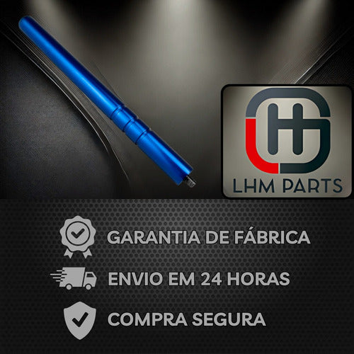 Antena De Teto Para Carro Haste Alumínio Anodizado Tuning