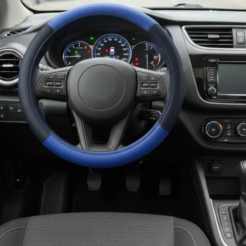 Capa De Volante Em Courvin Couro Esportivo P/carro Universal