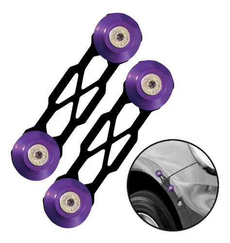 Trava De Para-choque Chapa Preto - Roxo (aplicação)