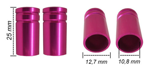 Kit Tow Strap+trava Parachoque+tampa Valvula+parafuso - Rosa