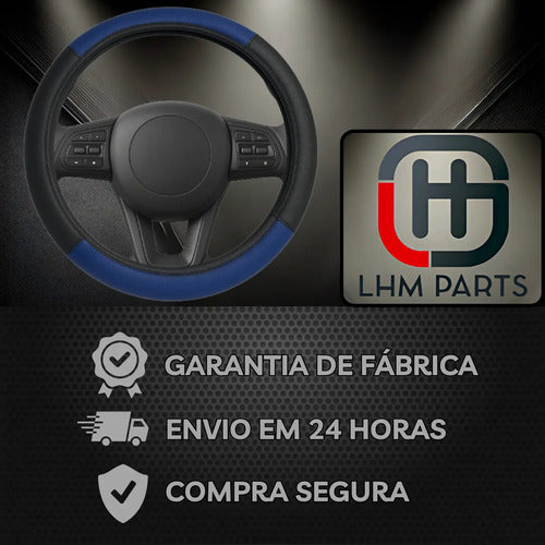 Capa De Volante Esportiva Courvin Couro P/ Carro Universal