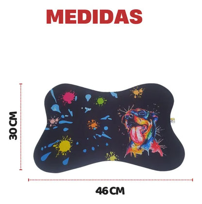 Tapete Comedouro Pet Americano Para Tigelas Cachorro Gato