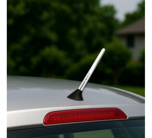 Antena De Teto Para Carro Haste Alumínio Anodizado Tuning
