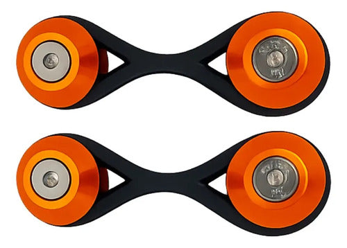 Trava De Para-choque Decorativa - Anilha Decoração Laranja