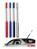 Antena De Teto P/ Carro Universal Haste Alumínio Anodizado