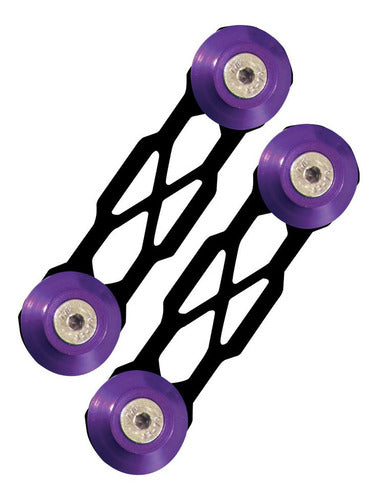 Trava De Para-choque Chapa Preto - Roxo (aplicação)