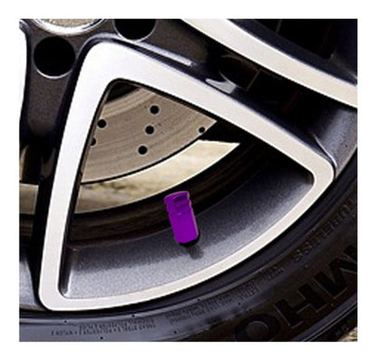 Tampa Válvula Pneu Carro Sextavada Grande - 4pc Várias Cores