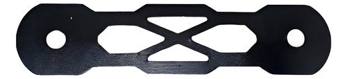 Trava De Para-choque Chapa Preto - Anilha Rosa  (decorativa)