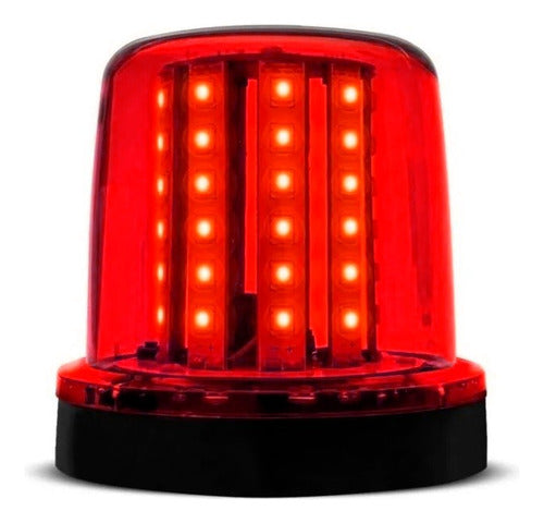 Giroflex Giroled 54leds Luz Emergência  12v 24v 10w Vermelho