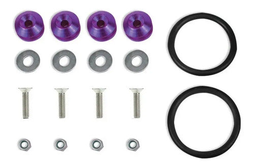 Trava De Para-choque Anilha  Quick Realease - Roxo