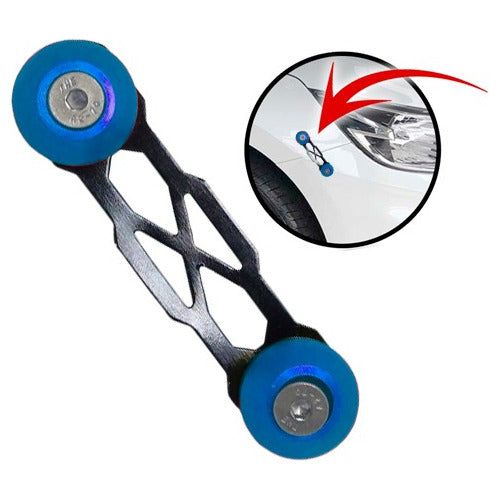 Trava De Para-choque Chapa Preto - Azul (aplicação)